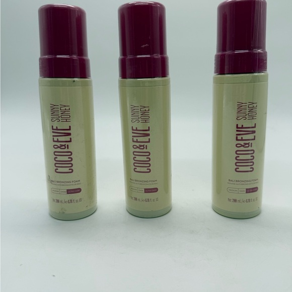 Lot of 3 COCO & EVE Sunny Honey Bali Bronzing Foam Ultra Dark 6.7oz SEALED - Picture 1 of 8